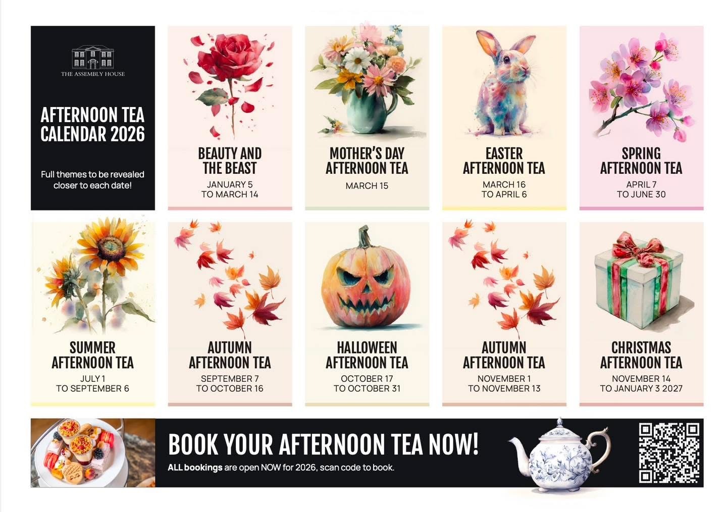 Afternoon Teas at The Assembly House in 2026